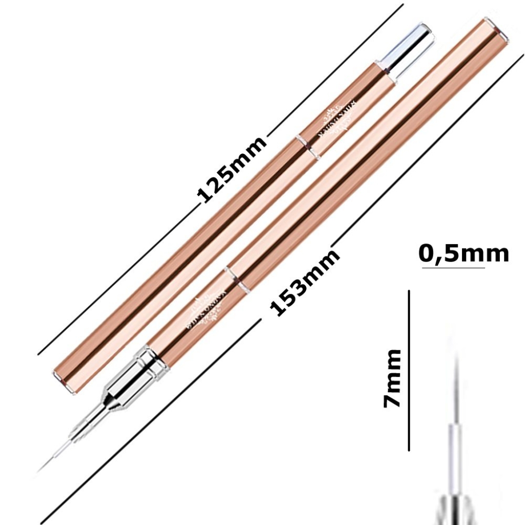 Designer Nail Art Pinsel - Fine Liner 7mm  Nageldesign Nägel Nail